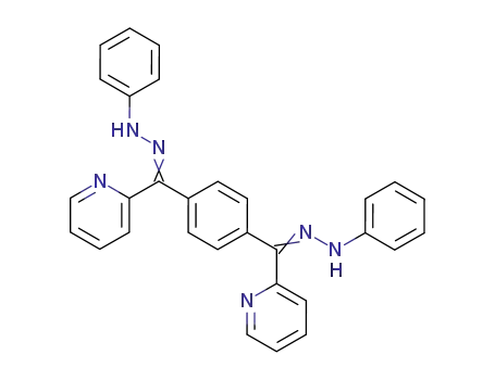 Molecular Structure of 700365-26-0 (Methanone, 1,4-phenylenebis[2-pyridinyl-, bis(phenylhydrazone))