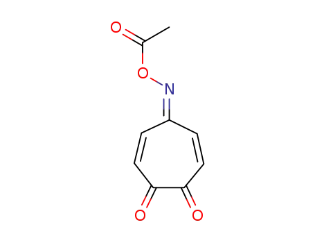 Molecular Structure of 2297-69-0 (3,6-CYCLOHEPTADIENE-1,2,5-TRIONE5-(O-ACETYLOXIME))