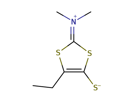 2-(N,N-Dimethyliminium)-4-ethyl-5-mercapto-1,3-dithiol, inner salt