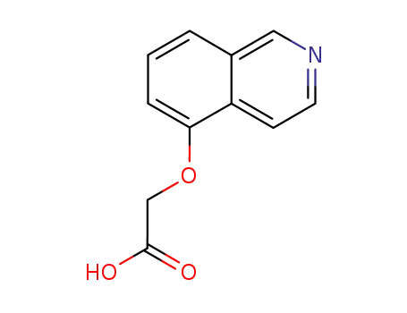 Molecular Structure of 80278-25-7 ((isoquinolin-5-yloxy)-acetic acid)