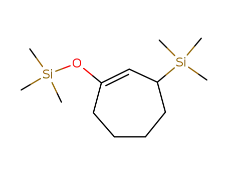 Molecular Structure of 600735-00-0 (Silane, trimethyl[[3-(trimethylsilyl)-1-cyclohepten-1-yl]oxy]-)