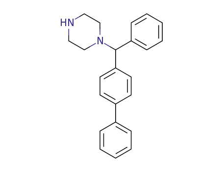 Molecular Structure of 518005-84-0 (1-(BIPHENYL-4-YL-PHENYL-METHYL)-PIPERAZINE)