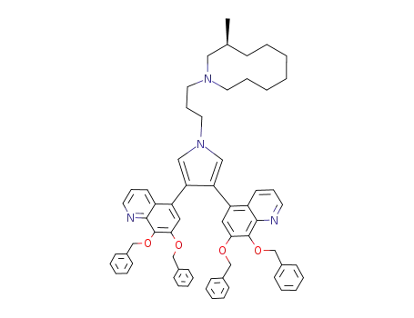 Quinoline,
5,5'-[1-[3-[(3S)-octahydro-3-methyl-1(2H)-azecinyl]propyl]-1H-pyrrole-3,
4-diyl]bis[7,8-bis(phenylmethoxy)-