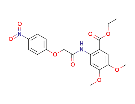 Benzoic acid, 4,5-dimethoxy-2-[[(4-nitrophenoxy)acetyl]amino]-, ethyl
ester