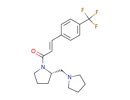 2-Propen-1-one, 1-[(2S)-2-(1-pyrrolidinylmethyl)-1-pyrrolidinyl]-3-[4-(trifluoromethyl)phenyl]-, (2E)-