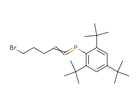 (5-bromo-pent-1-enylidene)-(2,4,6-tri-<i>tert</i>-butyl-phenyl)-phosphane