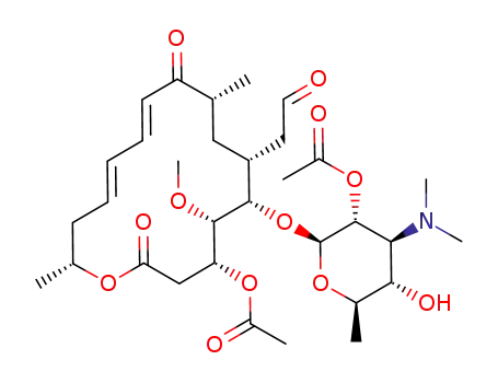 Acetic acid (2S,3R,4S,5S,6R)-2-[(11E,13E)-(4R,5S,6S,7R,9R,16R)-4-acetoxy-5-methoxy-9,16-dimethyl-2,10-dioxo-7-(2-oxo-ethyl)-oxacyclohexadeca-11,13-dien-6-yloxy]-4-dimethylamino-5-hydroxy-6-methyl-tetrahydro-pyran-3-yl ester