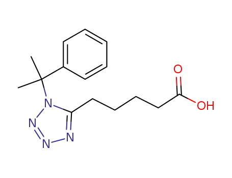 1H-Tetrazole-5-pentanoic acid, 1-(1-methyl-1-phenylethyl)-