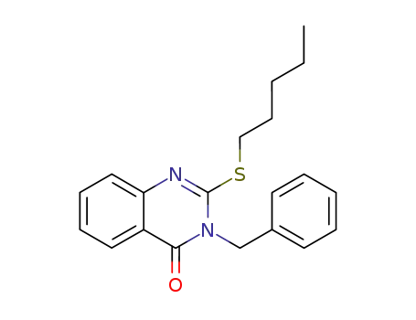 Molecular Structure of 25467-53-2 (3-benzyl-2-(pentylsulfanyl)-4(3H)-quinazolinone)