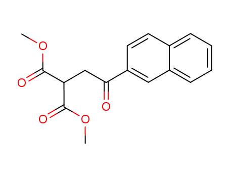 Molecular Structure of 505029-10-7 ((2-[2]naphthyl-2-oxo-ethyl)-malonic acid dimethyl ester)