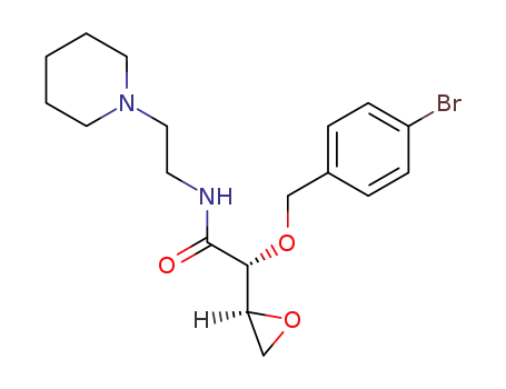 (2R,3S)-2-(4-bromobenzyloxy)-3,4-epoxy-N-(2-piperidin-1-yl-ethyl)-butyramide
