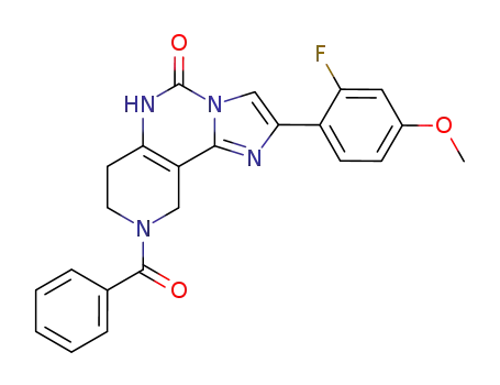 8-benzoyl-2-(2-fluoro-4-methoxy-phenyl)-6,7,8,9-tetrahydro-5<i>H</i>-1,3a,5,8-tetraaza-cyclopenta[<i>a</i>]naphthalen-4-one