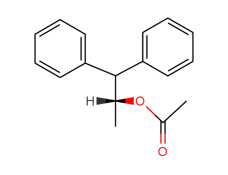 Molecular Structure of 108974-25-0 (acetic acid-((<i>R</i>)-1-methyl-2,2-diphenyl-ethyl ester))
