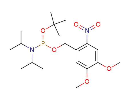 Molecular Structure of 603136-75-0 (diisopropyl-phosphoramidous acid <i>tert</i>-butyl ester 4,5-dimethoxy-2-nitro-benzyl ester)