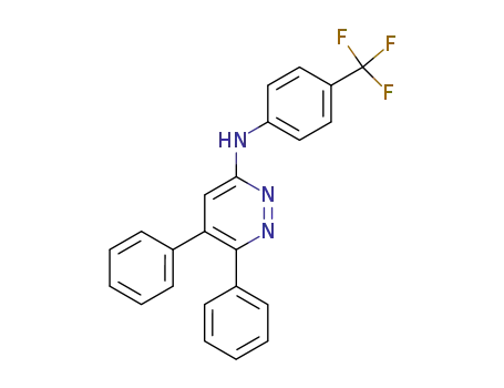 Molecular Structure of 562104-03-4 (5,6-Diphenyl-N-[4-(trifluoroMethyl)phenyl]-3-pyridazinaMine)