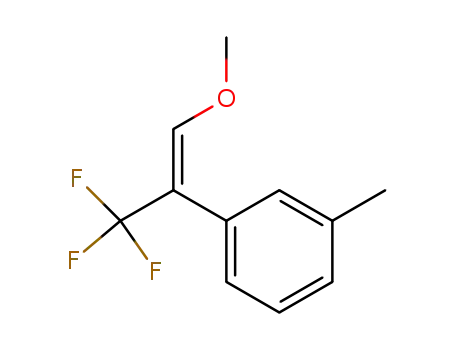 Molecular Structure of 819865-99-1 (Benzene, 1-[(1E)-2-methoxy-1-(trifluoromethyl)ethenyl]-3-methyl- (9CI))