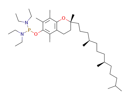Molecular Structure of 562828-32-4 (bis(N,N-diethylamido)-O-tocopherylphosphite)