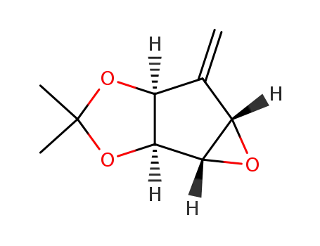 Molecular Structure of 247191-05-5 ((2S,3S,4S,5R)-1-methylene-2,3-O-isopropylidene-2,3-dihydroxy-4,5-epoxycyclopentane)