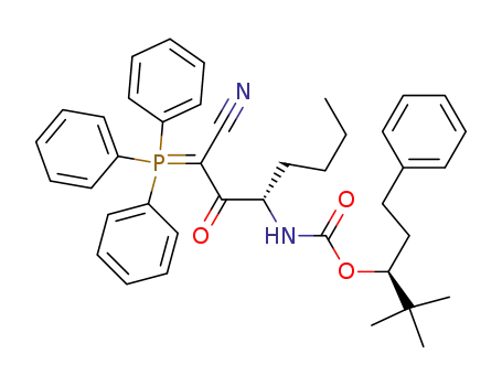 Carbamic acid,
[(1S)-1-[cyano(triphenylphosphoranylidene)acetyl]pentyl]-,
(1S)-2,2-dimethyl-1-(2-phenylethyl)propyl ester