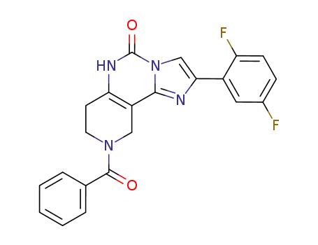 8-benzoyl-2-(2,5-difluoro-phenyl)-6,7,8,9-tetrahydro-5<i>H</i>-1,3a,5,8-tetraaza-cyclopenta[<i>a</i>]naphthalen-4-one