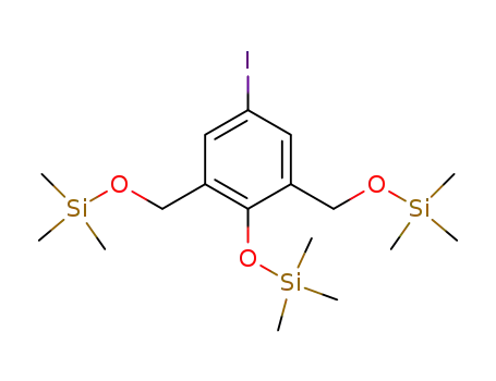 Molecular Structure of 446069-79-0 (4-iodo-2,6-bis(trimethylsilyloxymethyl)phenol trimethylsilyl ether)