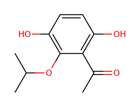 Molecular Structure of 33539-22-9 (Ethanone, 1-[3,6-dihydroxy-2-(1-methylethoxy)phenyl]-)