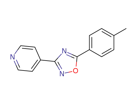 Molecular Structure of 88059-53-4 (Pyridine, 4-[5-(4-methylphenyl)-1,2,4-oxadiazol-3-yl]-)