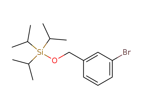 Molecular Structure of 614763-06-3 (Silane, [(3-bromophenyl)methoxy]tris(1-methylethyl)-)