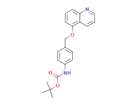 [4-(quinolin-5-yloxymethyl)-phenyl]-carbamic acid <i>tert</i>-butyl ester
