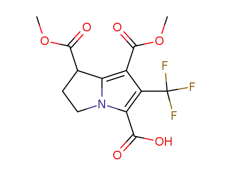 1H-Pyrrolizine-1,5,7-tricarboxylic acid, 2,3-dihydro-6-(trifluoromethyl)-,
1,7-dimethyl ester