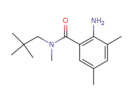Molecular Structure of 349453-68-5 (Benzamide, 2-amino-N-(2,2-dimethylpropyl)-N,3,5-trimethyl-)