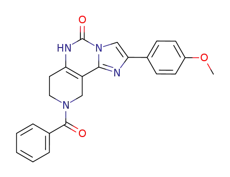9-Benzoyl-2-(4-methoxyphenyl)-7,8,9,10-tetrahydro-imidazo[1,2-c]pyrido[3,4-e] pyrimidin-5(6H)-one