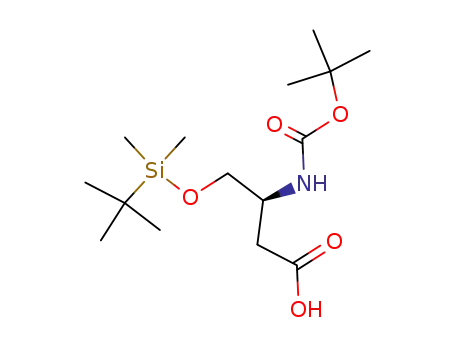 3-<i>tert</i>-butoxycarbonylamino-4-(<i>tert</i>-butyl-dimethyl-silanyloxy)-butyric acid