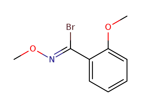 Molecular Structure of 701975-71-5 ((Z)-N,2-dimethoxybenzenecarboximidoyl bromide)