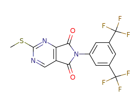 6-[3,5-bis(trifluoromethyl)phenyl]-2-methylthio-3-pyrrolino[3,4-d]pyrimidine-5,7-dione