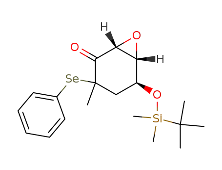 (1R,5S,6S)-5-(tert-Butyl-dimethyl-silanyloxy)-3-methyl-3-phenylselanyl-7-oxa-bicyclo[4.1.0]heptan-2-one