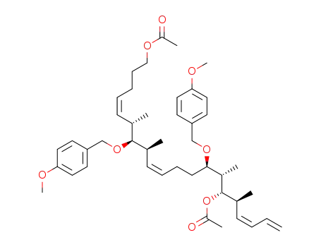 acetic acid (Z,Z,Z)-(6S,7S,8S,13R,14S,15S,16S)-15-acetoxy-7,13-bis(4-methoxybenzyloxy)-6,8,14,16-tetramethyleicosa-4,9,17,19-tetraenyl ester