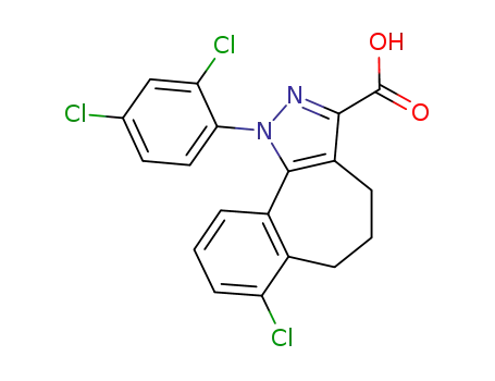 7-chloro-1-(2',4'-dichlorophenyl)-1,4,5,6-tetrahydrobenzo[6,7]cyclohepta[1,2-c]pyrazole-3-carboxylic acid