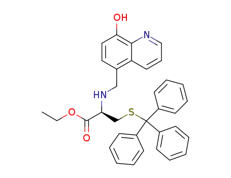 L-Cysteine, N-[(8-hydroxy-5-quinolinyl)methyl]-S-(triphenylmethyl)-, ethyl
ester
