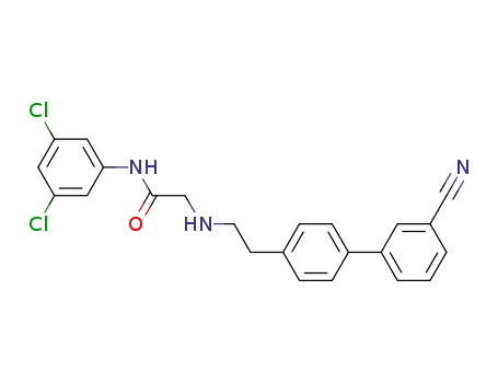 2-[2-(3'-cyano-biphenyl-4-yl)-ethylamino]-<i>N</i>-(3,5-dichloro-phenyl)-acetamide
