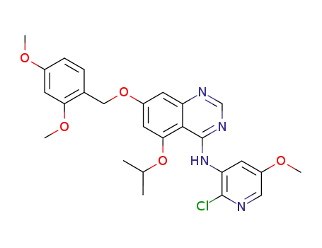 (2-chloro-5-methoxy-pyridin-3-yl)-[7-(2,4-dimethoxy-benzyloxy)-5-isopropoxy-quinazolin-4-yl]-amine