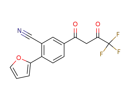 1-[4-(2-Furyl)3-(cyano)phenyl]-4,4,4-trifluoro-1,3-butanedione