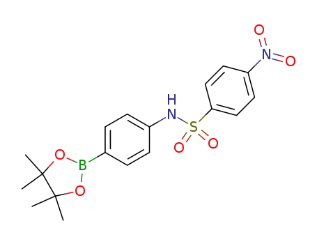 4-nitro-<i>N</i>-[4-(4,4,5,5-tetramethyl-[1,3,2]dioxaborolan-2-yl)-phenyl]-benzenesulfonamide