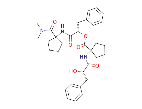 (S)-1-{[1-(dimethylcarbamoyl)cyclopentyl]carbamoyl}-2-phenylethyl 1-{[(S)-2-hydroxy-3-phenylpropanoyl]amino}cyclopentane-1-carboxylate