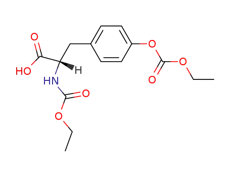 Molecular Structure of 20046-40-6 (N,O-bis(ethoxycarbonyl)tyrosine)