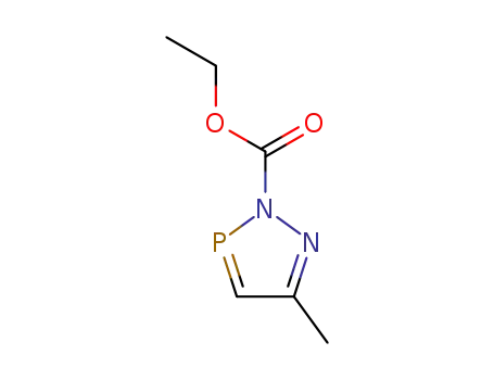 Molecular Structure of 844857-58-5 (2H-1,2,3-Diazaphosphole-2-carboxylic  acid,  5-methyl-,  ethyl  ester)