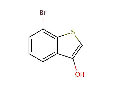 Molecular Structure of 7459-65-6 (Benzo[b]thiophene-3-ol, 7-bromo-)