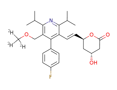 (4R,6S,E)-6-(2-(4-(4-fluorophenyl)-2,6-diisopropyl-5-[(d3-methoxy)methyl]-pyridin-3-yl)vinyl)-4-hydroxy-tetrahydropyran-2-one