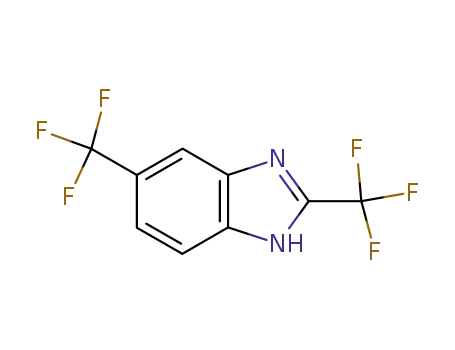 Molecular Structure of 399-69-9 (2,5-BIS(TRIFLUOROMETHYL)-1H-BENZIMIDAZOLE)