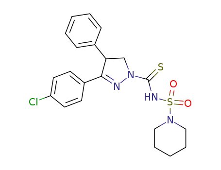 piperidine-1-sulfonic acid [3-(4-chloro-phenyl)-4-phenyl-4,5-dihydro-pyrazole-1-carbothioyl]-amide